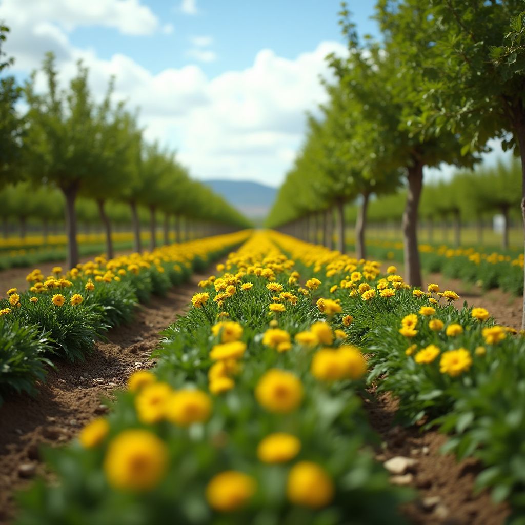 Plantación de árboles en primavera
